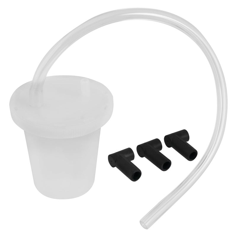 Performance Tool W80626 One Person Brake Bleeder Kit with 3 Adapters, Easily Remove Air from Brake Lines, 12in. Hose Length, 8oz. Cup Capacity - Image 1